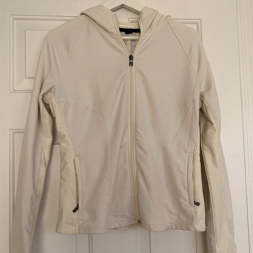 Express Cream Athletic Sports Jacket